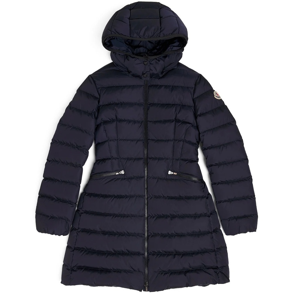 MONCLER CHARPAL HOODED LONG DOWN JACKET SIZE 4 GIRLS JUST LIKE NEW